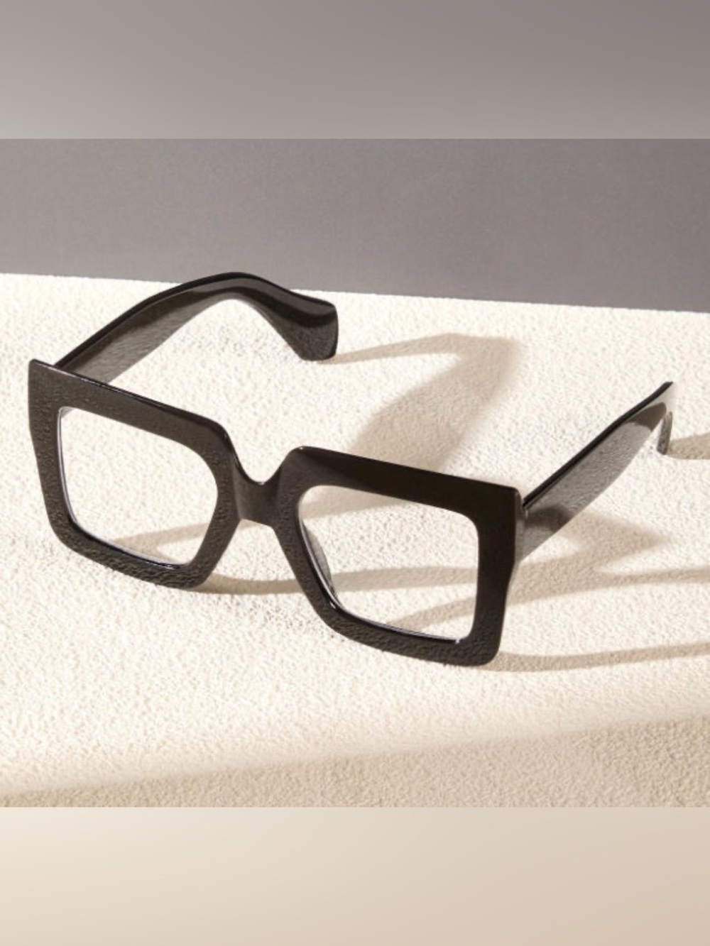 Bold Black Oversized Square Women’s Sunglasses